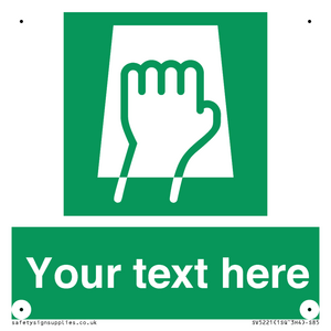 Custom Push Pad Sign